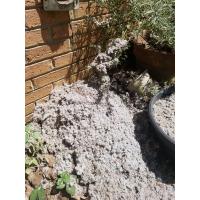 A mound of lint that was removed from a dryer vent system.